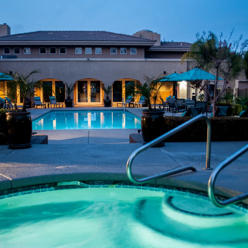 Pool and hottub entrance