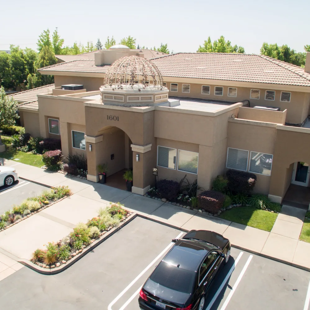 Aerial view of exterior