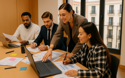 Equipo que consolida la estrategia para el rendimiento comercial.