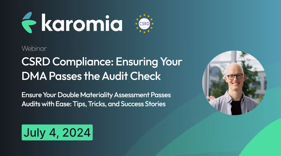 Webinar for CSRD compliance