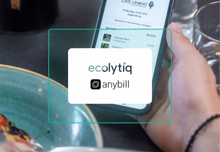 Pressebild: CO2-Fußabdruck auf digitalen Kassenbons: anybill und ecolytiq ermöglichen Transparenz über Einkaufsdetails im…