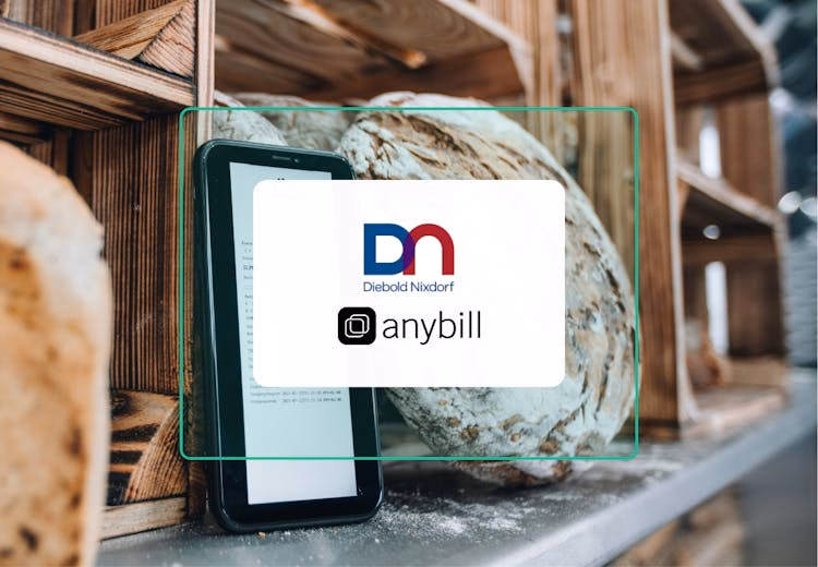 Pressebild: Diebold Nixdorf bietet digitale Kassenbons für Einzelhändler an – basierend auf der Technologie von anybill