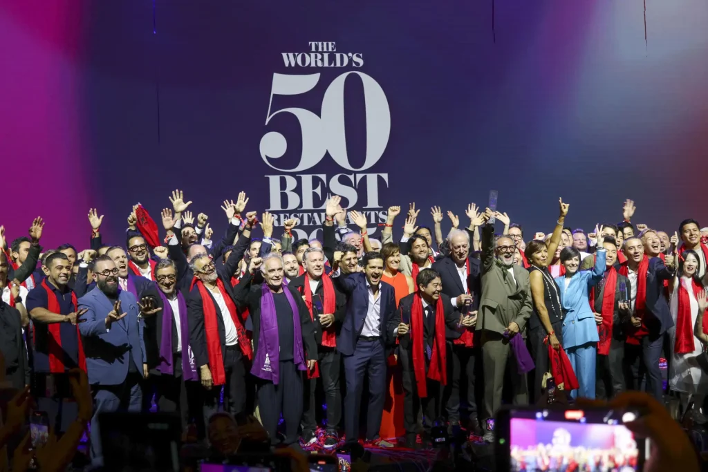 The World's 50 Best Restaurants 2025 gala with the world's best restaurants 2025 honoured in Turin.