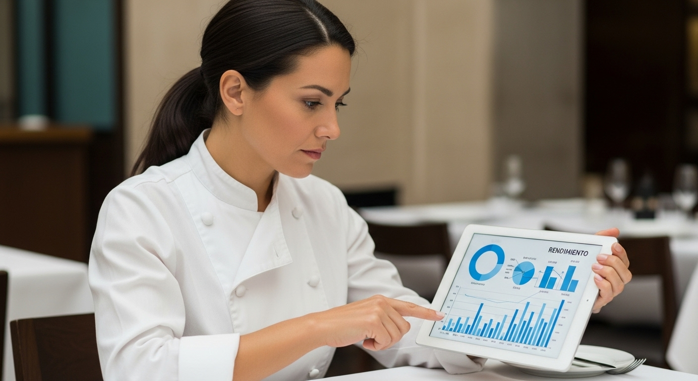 Analysing workplace culture metrics and data on a computer.