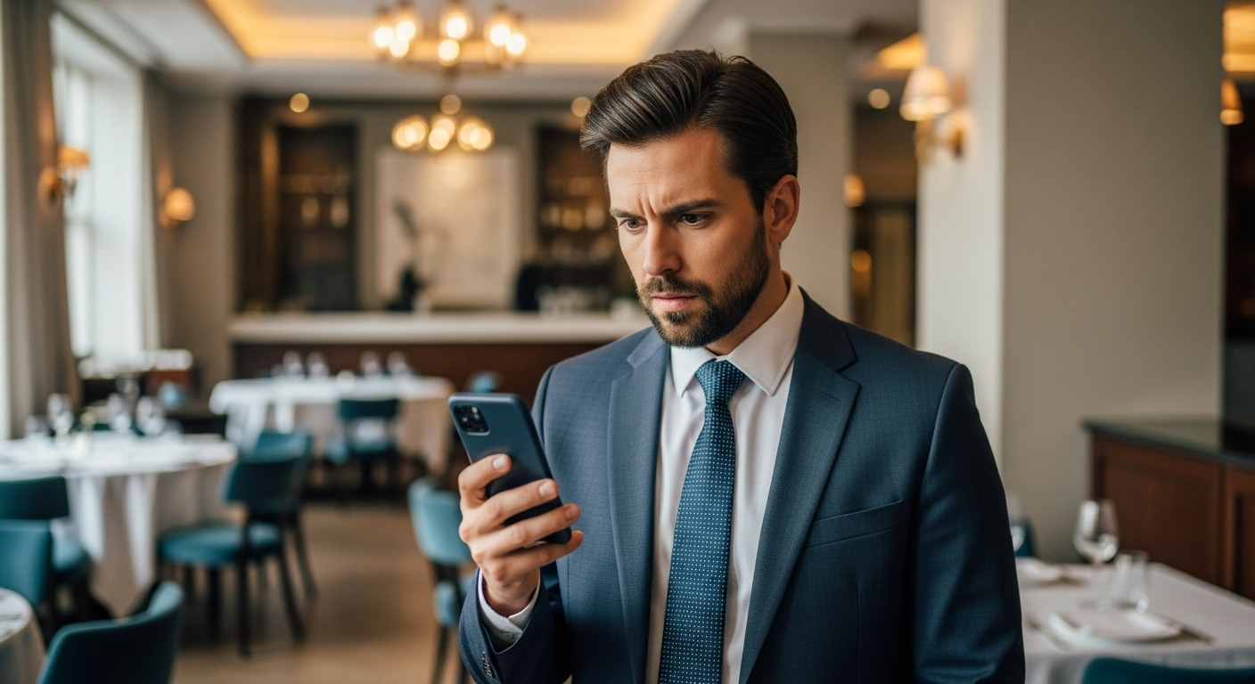 The moment a crisis begins at a restaurant
