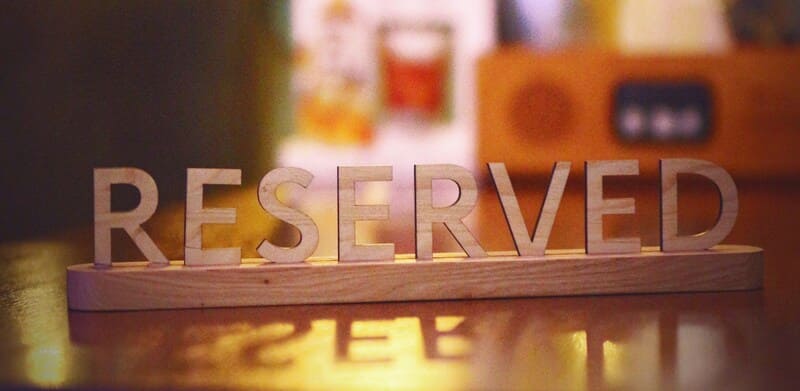 gestão de reservas de restaurante