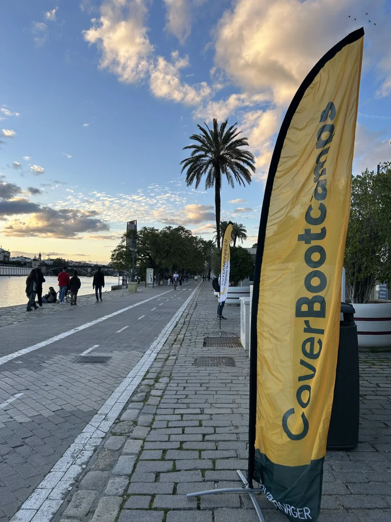 Attendees of the first CoverBootcamp edition gathered outside the event venue