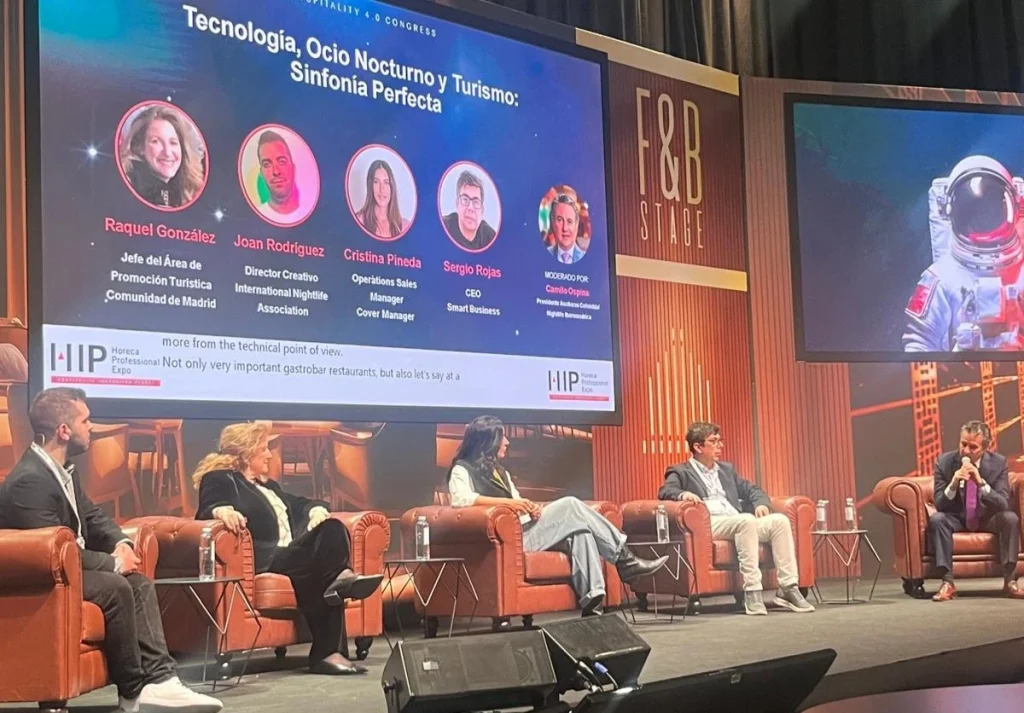 Panel on technology, nightlife and tourism with Cristina Pineda from Cover at HIP 2025