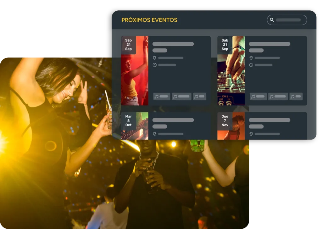 Nightlife entertainment: your own personalised sales website