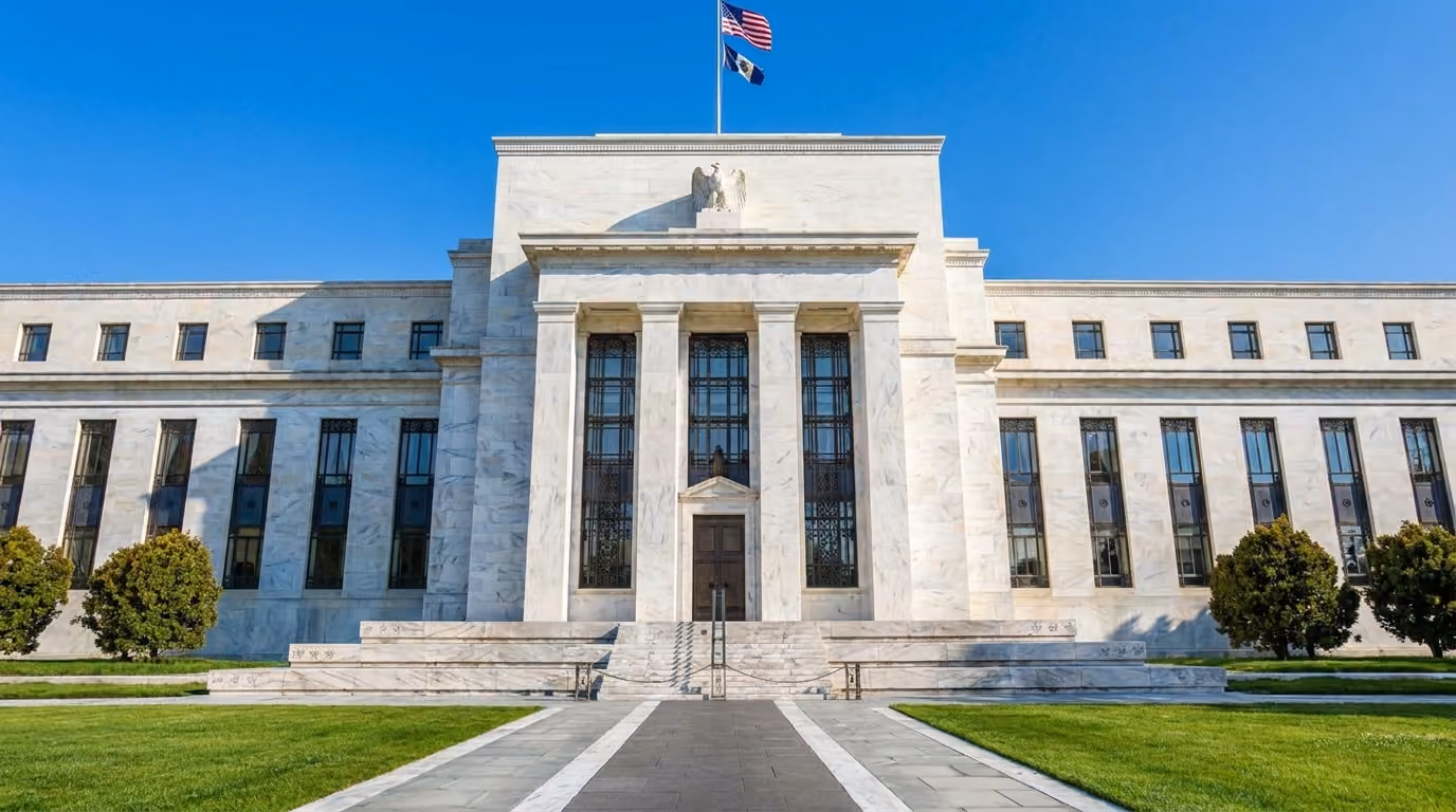 Fachada do edifício do Federal Reserve dos Estados Unidos