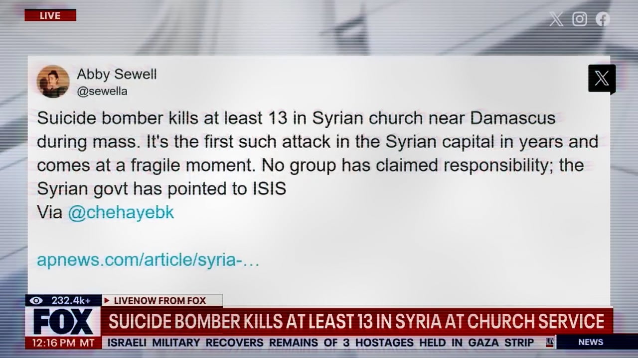 Thumbnail for Damascus Church Bombing