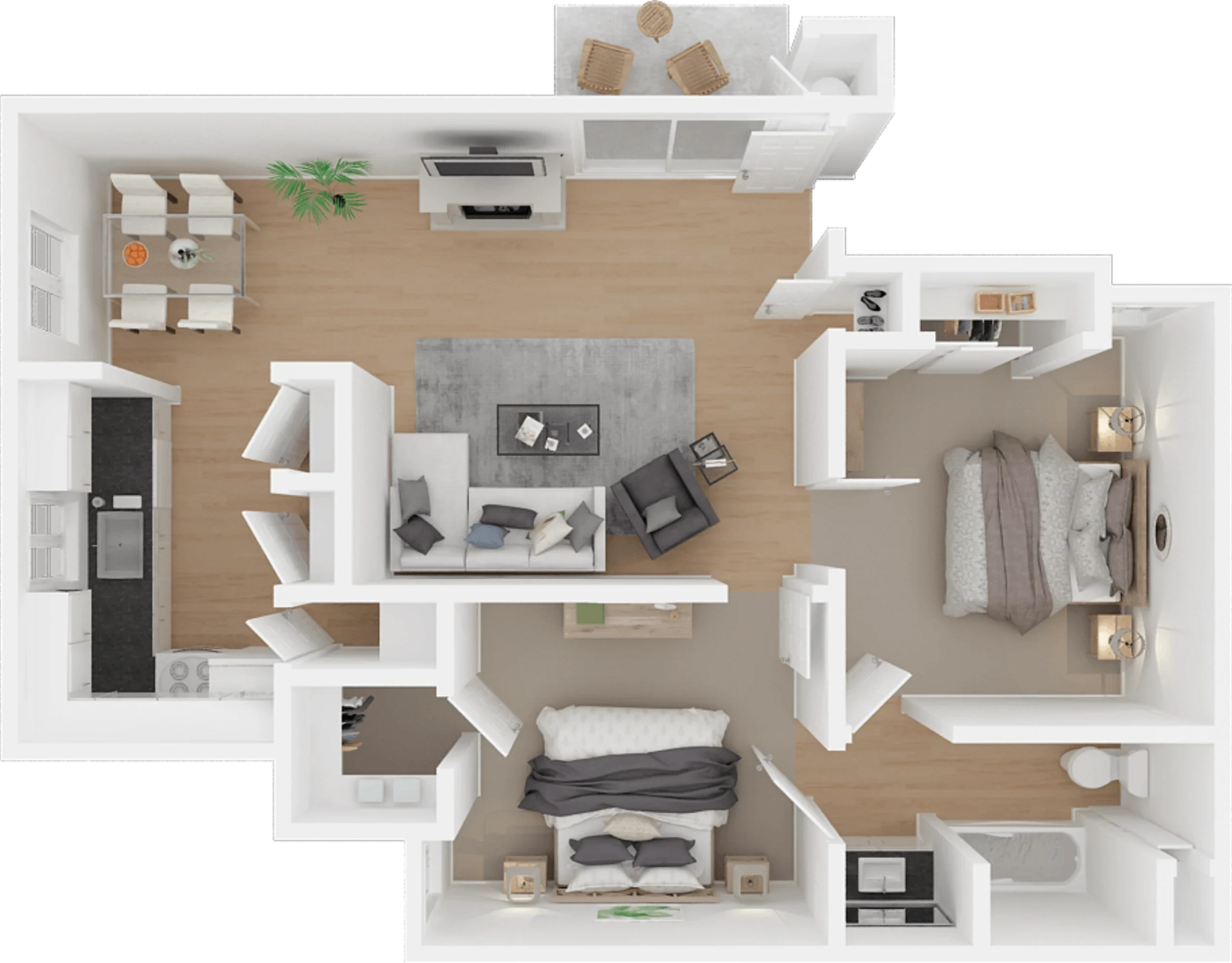 2BD, 1BTH