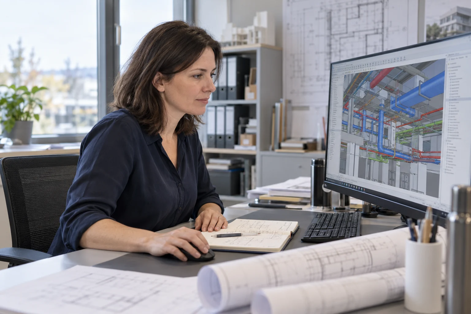 Digitale Koordination der Gebäudetechnik am BIM-Modell