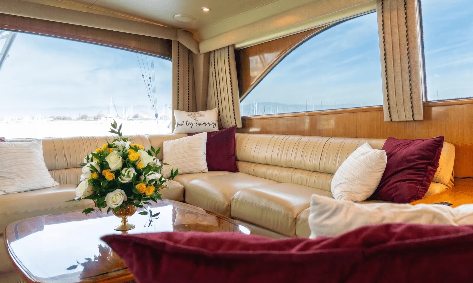 Inside luxury charter