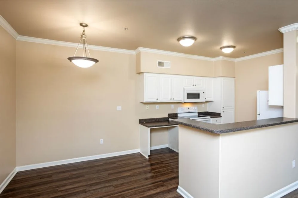 Dining room and kitchen