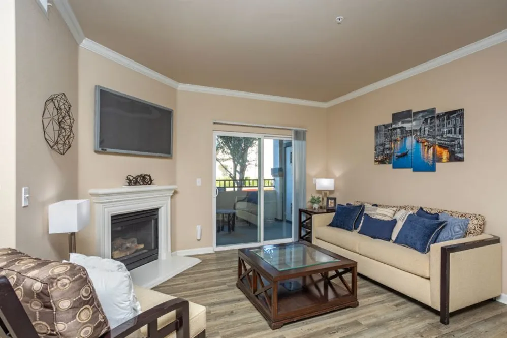Living room with furniture