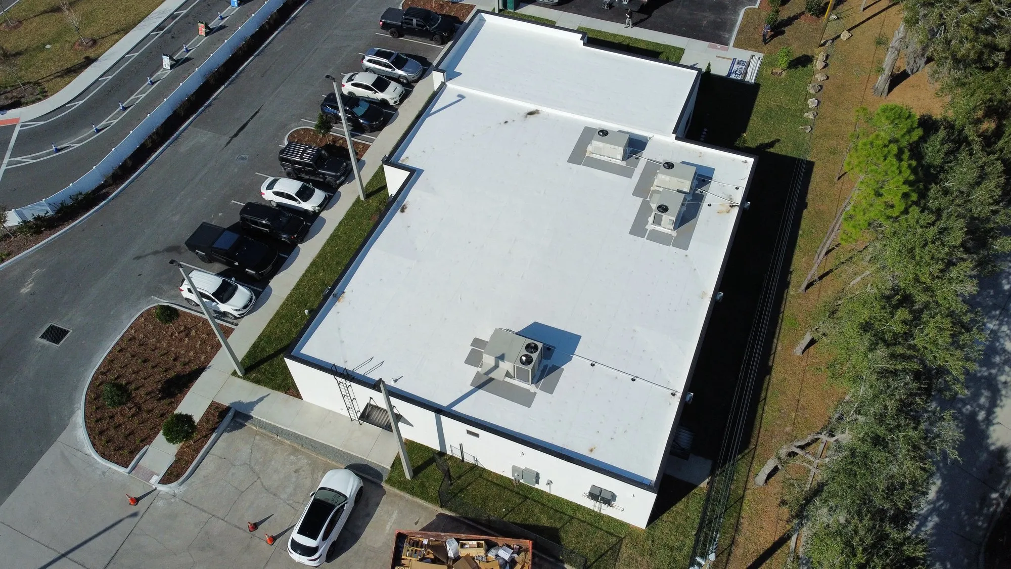 Commercial TPO new construction roof in Orlando, FL