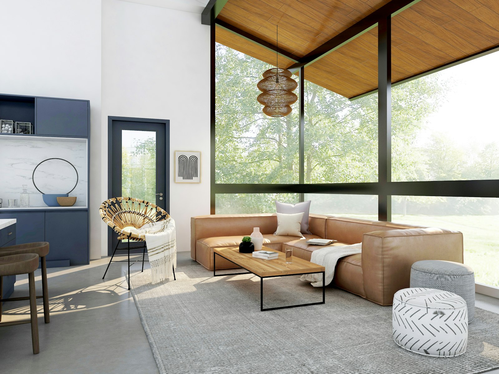 Refined commercial interior by The Oru Group