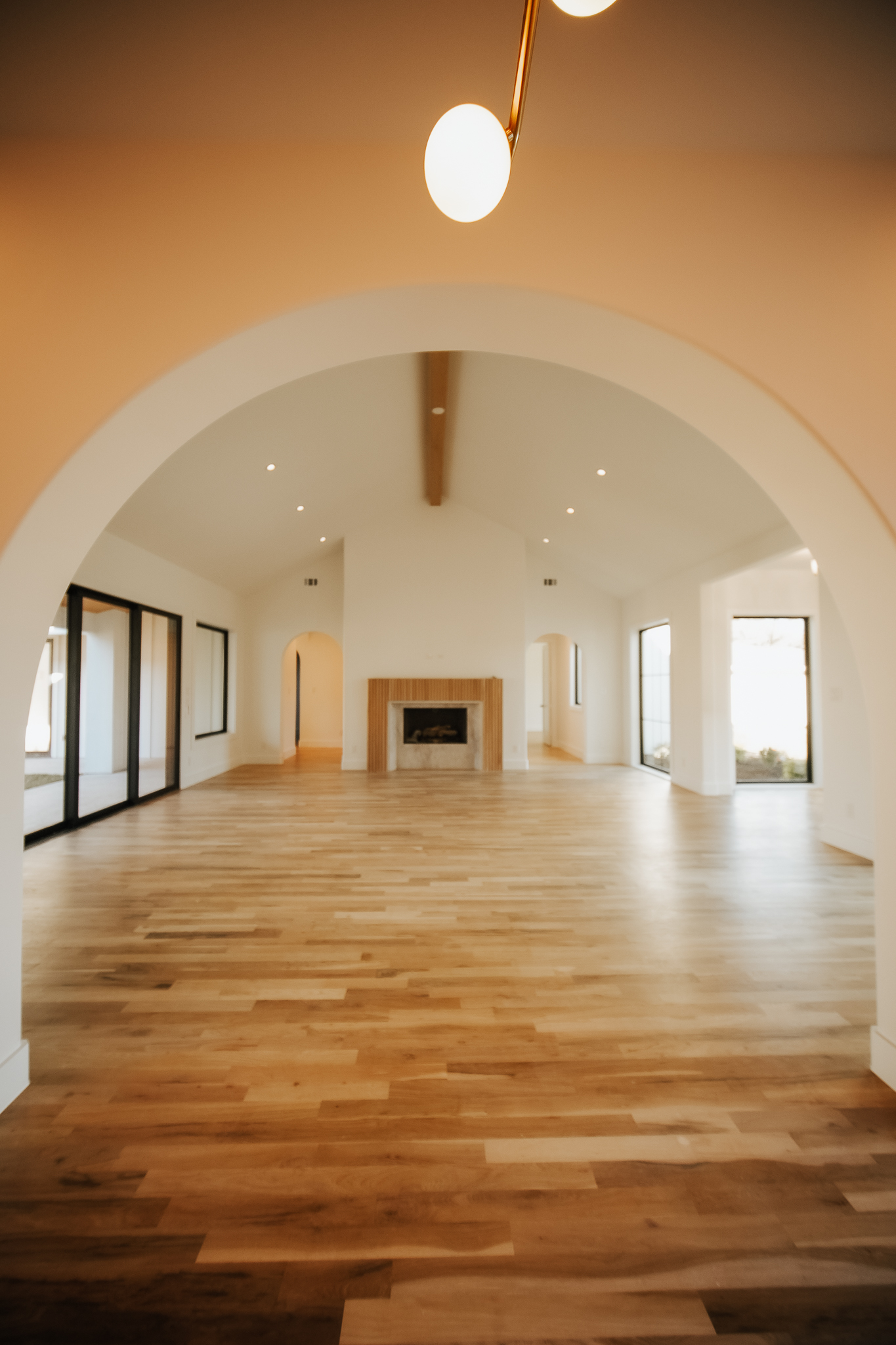 4245 Rickover Cir — living room with fireplace