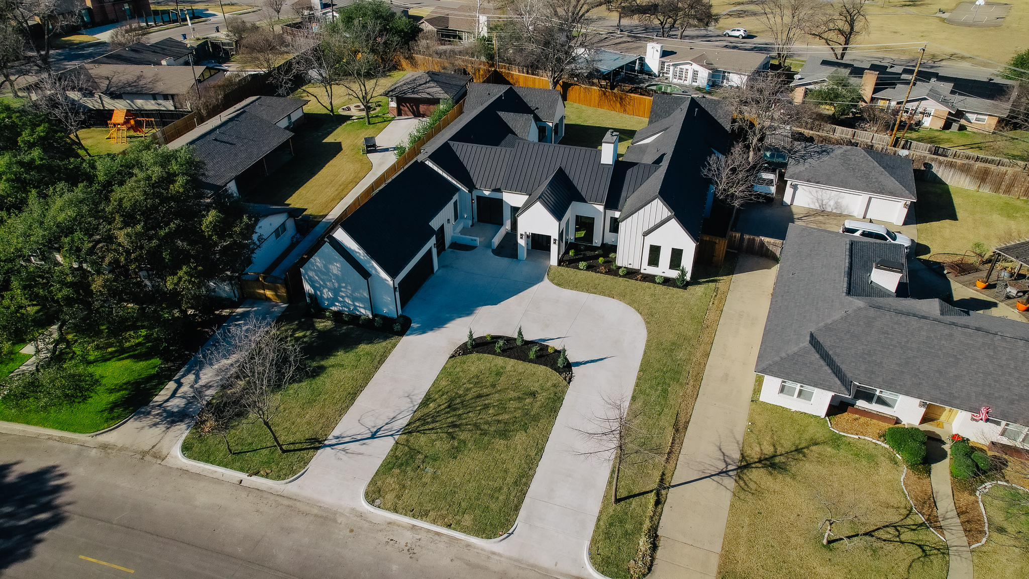 4245 Rickover Cir — aerial angle