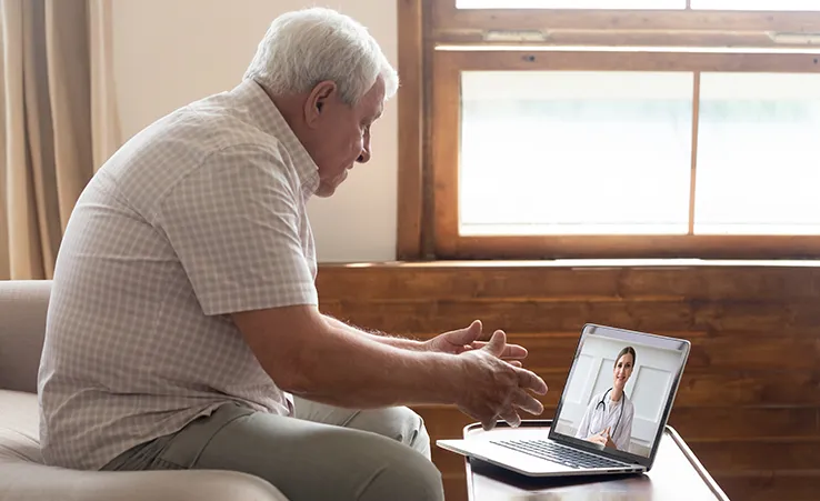 Telehealth video visit with a PPC physician