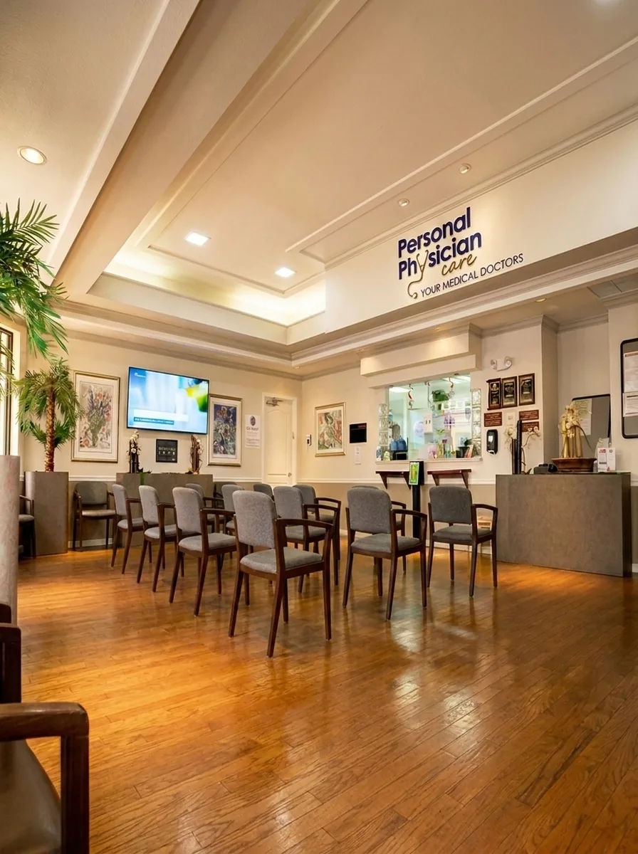 Personal Physician Care waiting room — South Florida multi-specialty practice since 1987