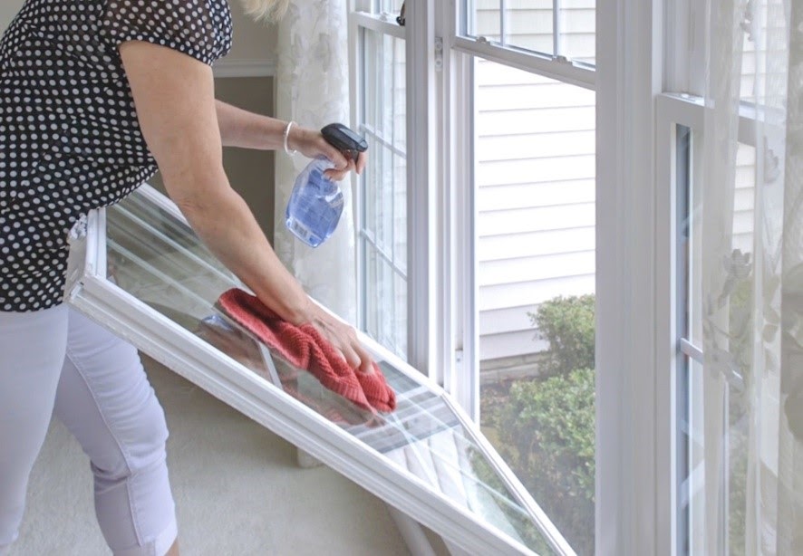 installing window inserts blog image of window inserts being cleaned