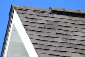 Close up of an asphalt shingle roof