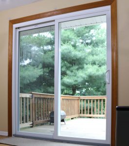 Showcase of new sliding glass door near Cincinatti