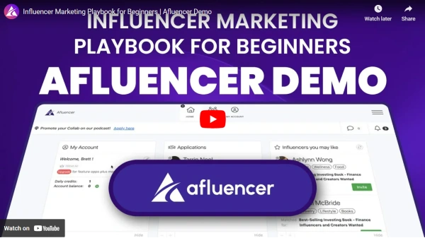 Influencer Marketing Playbook Afluencer demo