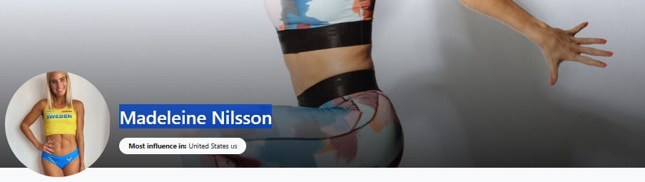 Female Fitness Influencer: Madelein Nilsson