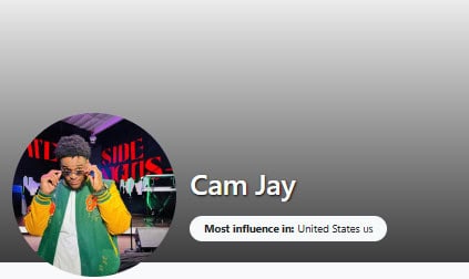 Top Male Influencers 2025: Cam Jay