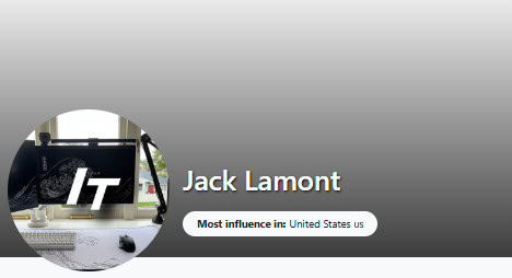 Top Male Influencers 2025: Jack Lamont