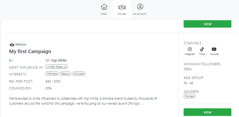 Afluencer for micro influencers: Collab Opportunities