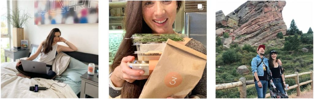 Whitney Lauritsen share lifestyle posts on Instagram