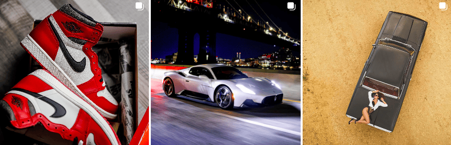 Justin Vicencio | Shoes and cars on IG