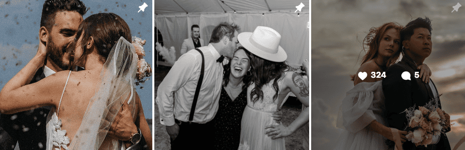 Hannah Edie | Wedding IG posts