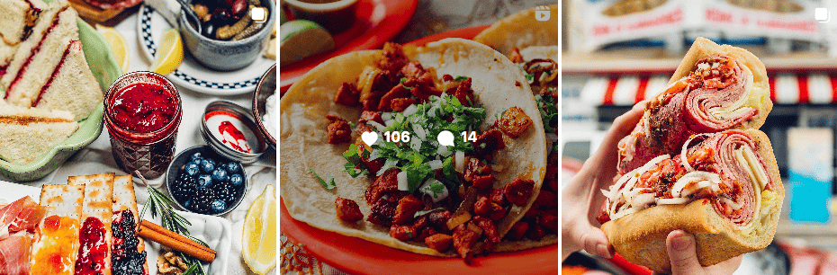 Emily Schindler | Food posts on Instagram