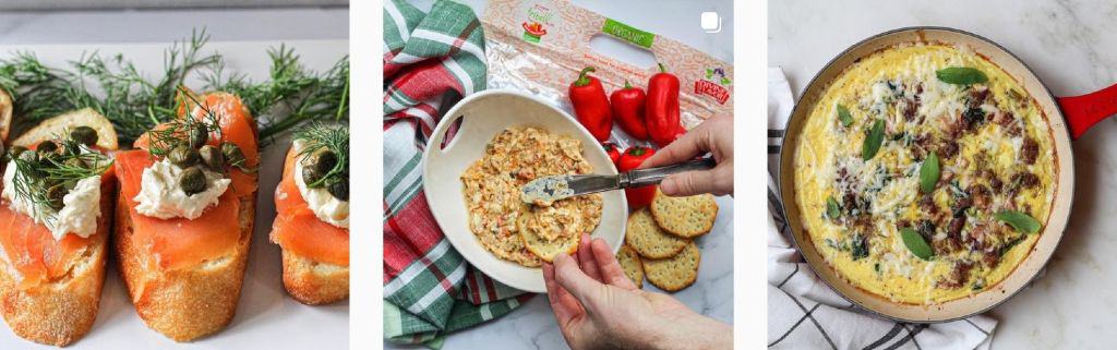Taylor Golub micro-influencer creating food content