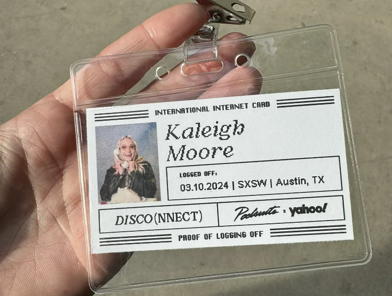 International Internet Club name card | SXSW influencer marketing