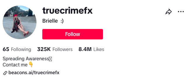 Brielle M. - True crime FX profile