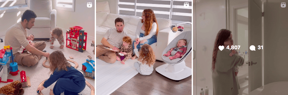 Chantel Schnider spending time with family at home