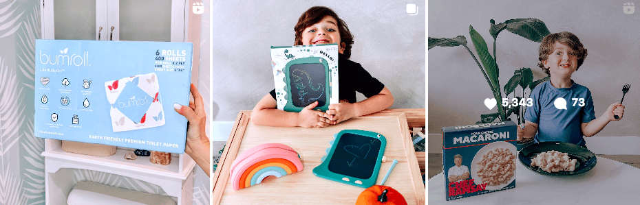 Susie Bachar promotes kids products on Instagram