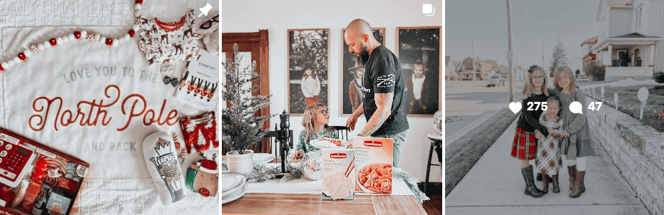 Brooke Etter | Christmas themed IG posts