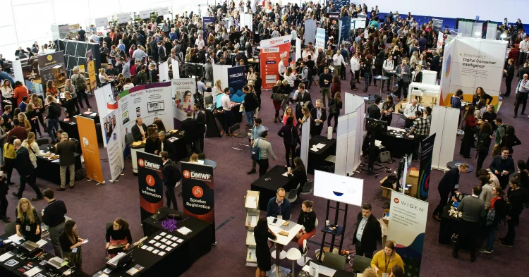 DMWF conference floor packed with people