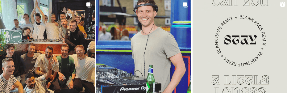 Greg Newman DJ performance on Instagram