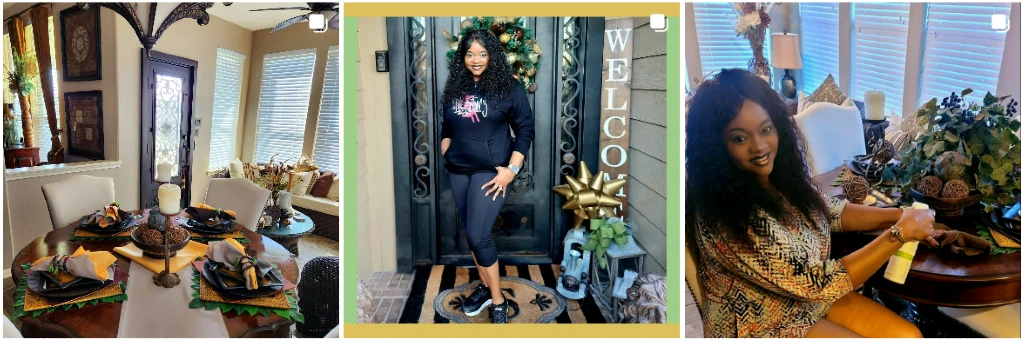 Tiffany Sylvester at home sharing decor ideas on Instagram