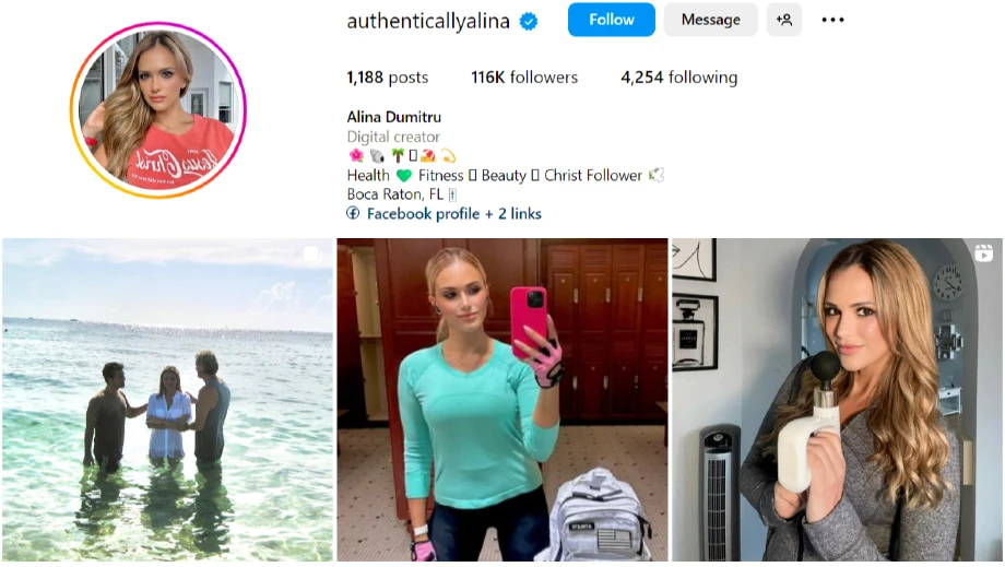Alina Dumitru on IG | Fitness and beauty posts