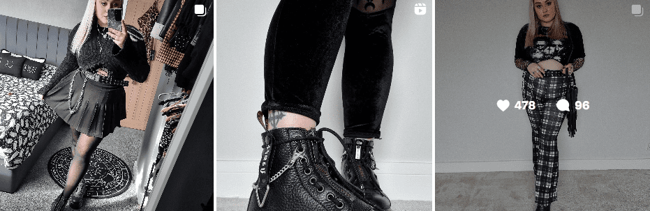 Laura George fashion IG posts