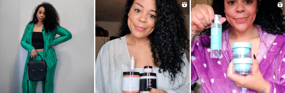Maya Palmer beauty posts
